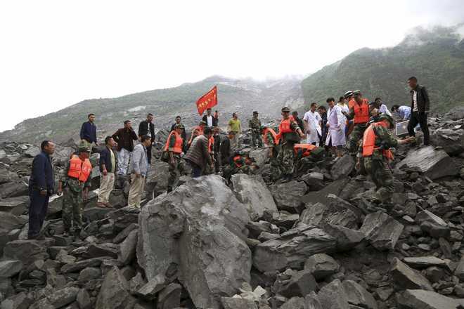 Second landslide hits stricken site in southwest China
