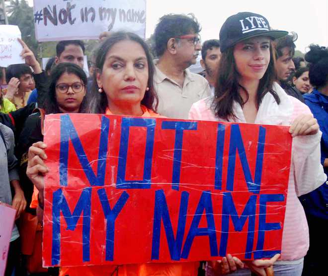 Filmmaker’s Facebook post brings hundreds to protest mob lynching