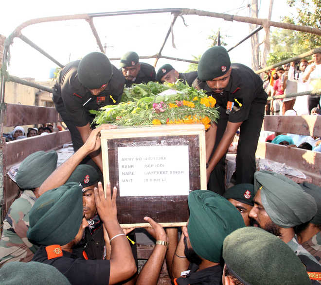 Moga soldier killed in LoC firing cremated with honours