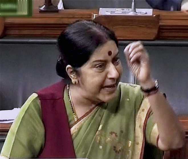 Sushma ‘lied’ about support from other countries: Chinese daily