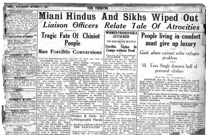 Miani Hindus And Sikhs Wiped Out