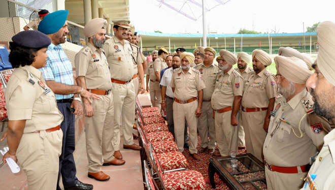 Police officials review security arrangements