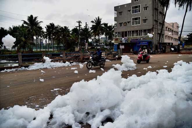 Toxic froth from Bellandur lake recedes, rain-hit areas recovering