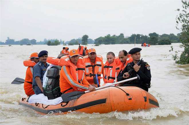 UP floods claim 69 lives; 20 lakh people hit in 24 districts