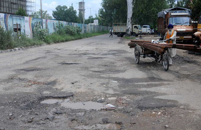 Mohali roads also suffer similar fate