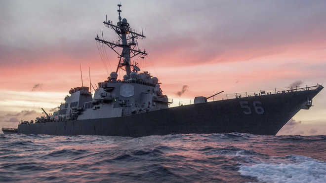 10 sailors missing, 5 hurt after US warship, tanker collide off Singapore