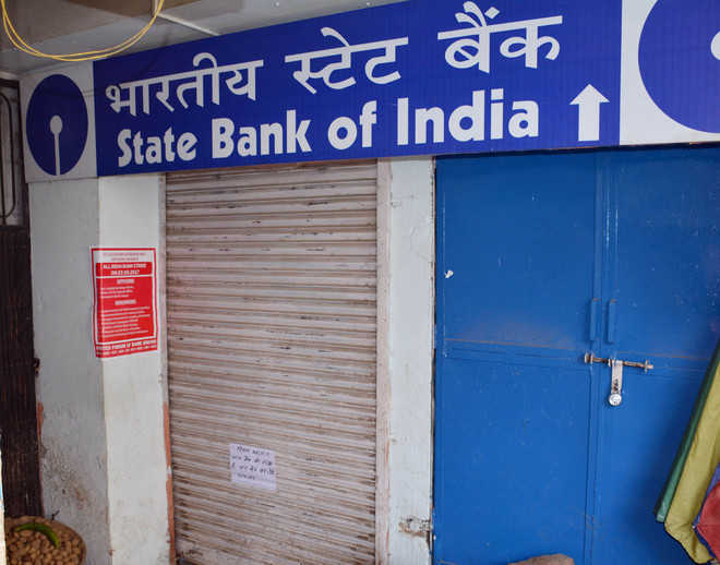 Bank staff strike work The Tribune India