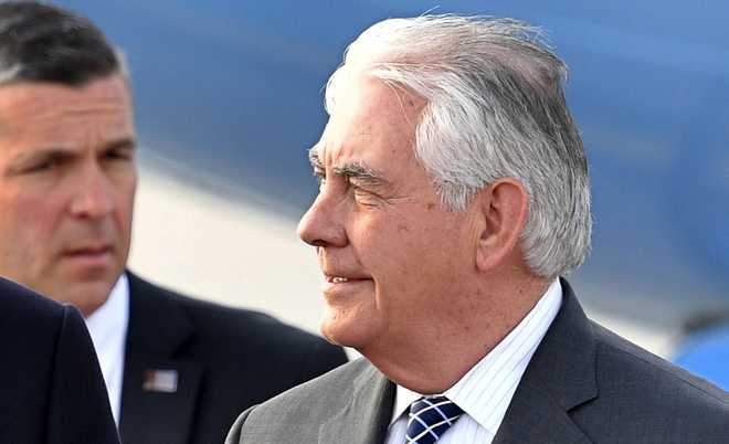 Tillerson speaks with Chinese counterpart on South Asia strategy