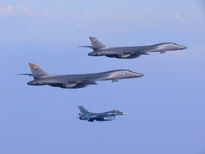 US bombers drill over Korean peninsula after latest N Korea launch