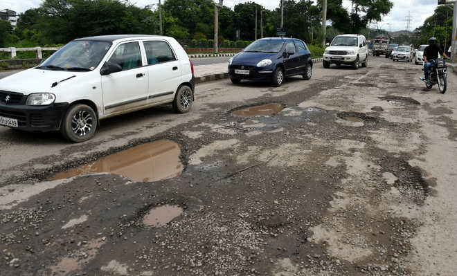 Panchkula roads almost non-motorable