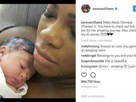Serena Williams introduces newborn daughter Alexis through a heartfelt video