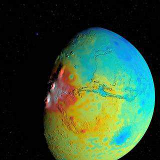 NASA gravity map shows Mars has porous crust