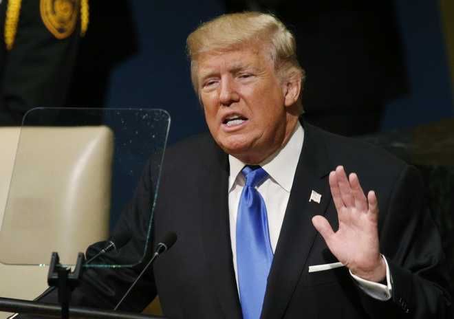 At UN, Trump says US may have to ''totally destroy'' North Korea