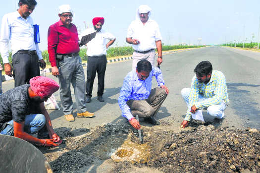 Vigilance collects Airport Road samples, records