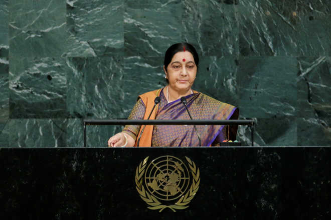 Demonetisation courageous decision to challenge black money: Swaraj