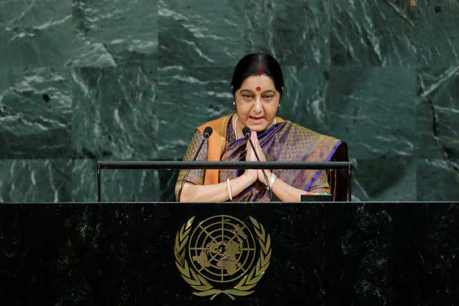 Developed world must help less fortunate ones on climate change: Swaraj