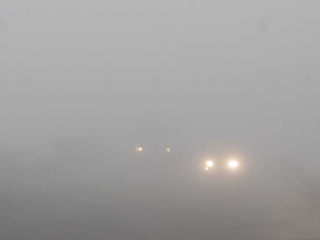 Thick fog throws life out of gear