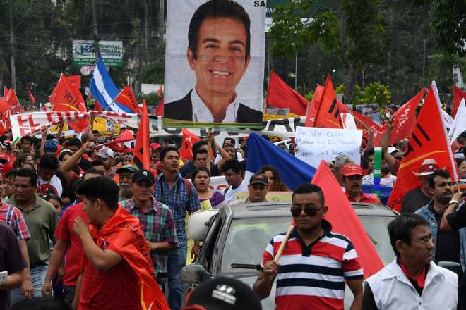 Thousands march in Honduras to protest President’s reelection