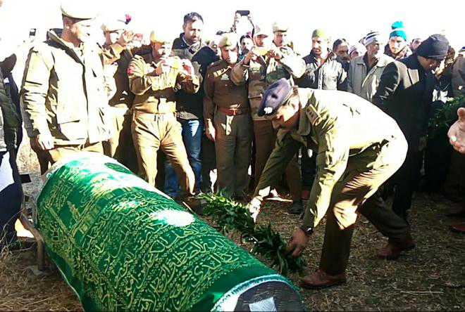 ASI killed in IED blast laid to rest with full state honours