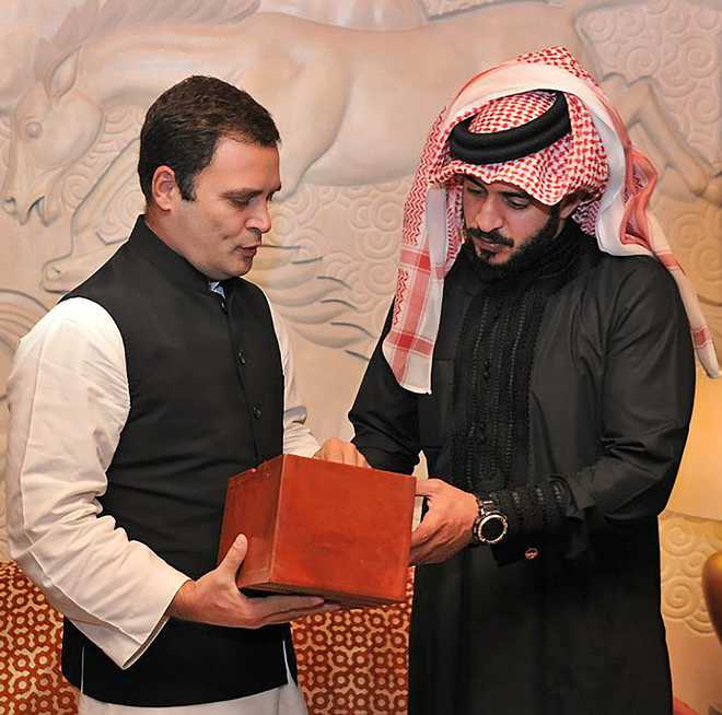 Rahul Gandhi meets Bahrain Crown Prince; talks mutual issues