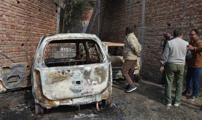 3 cars found burnt in Urban Estate