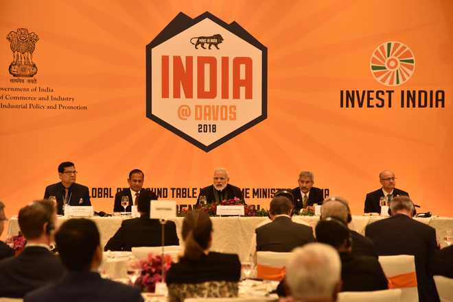 India means business, PM Modi tells global CEOs at Davos