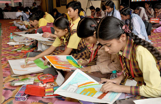Over 100 students take part in civic body’s poster contest