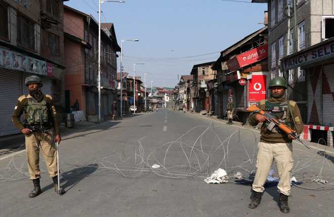 Restrictions in parts of Srinagar in view of strike called by separatists