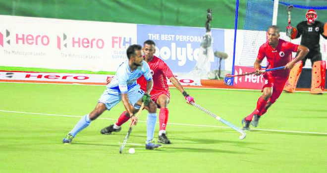 India begin with goal fest