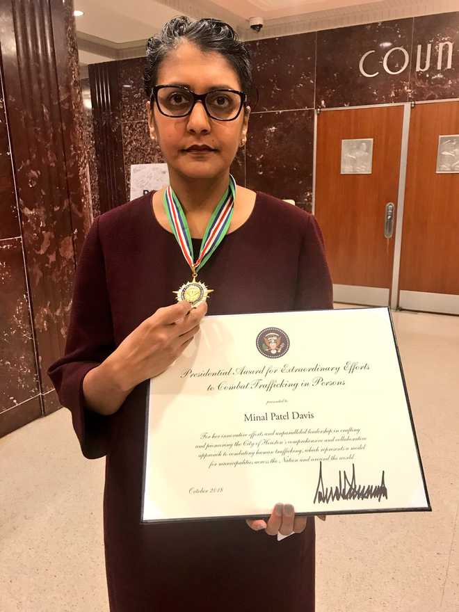 Indian woman awarded at White House for combatting human trafficking