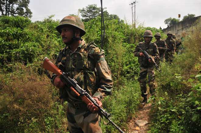 Woman killed in cross-firing during militant attack on Army camp