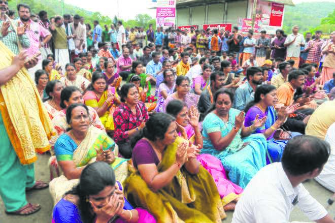 Rumours spark protest at Sabarimala