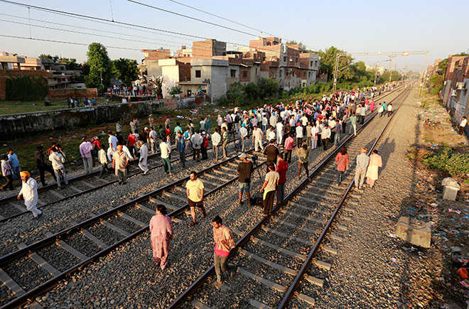 Massacre on railway system