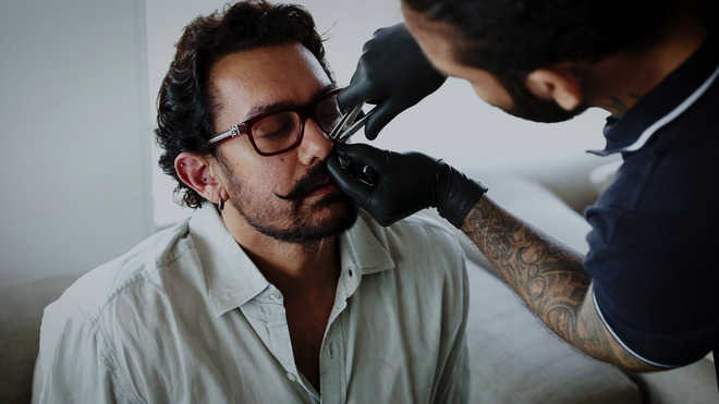 Real piercing for Aamir