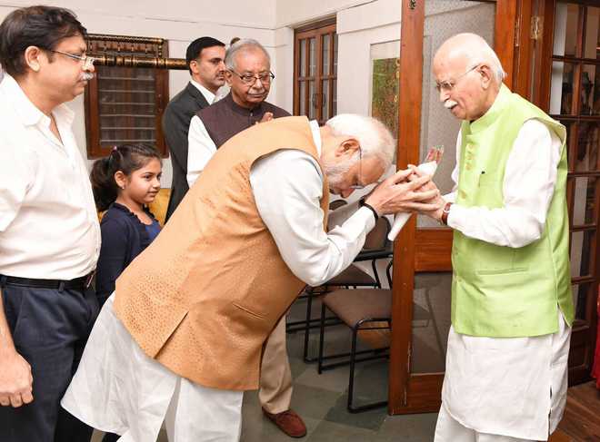 PM greets Advani on birthday, says his contribution towards nation building monumental