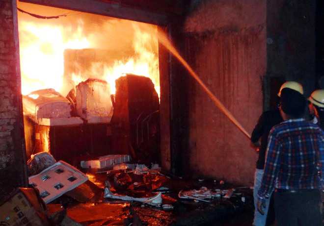 Electrical goods worth crores gutted in Karnal