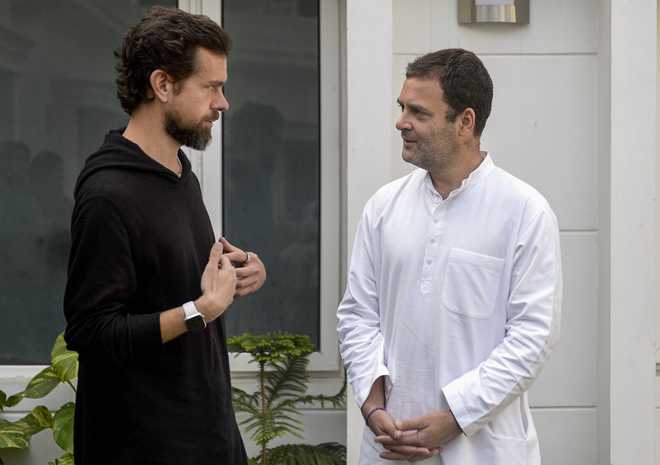 Twitter CEO Jack Dorsey calls on Rahul Gandhi