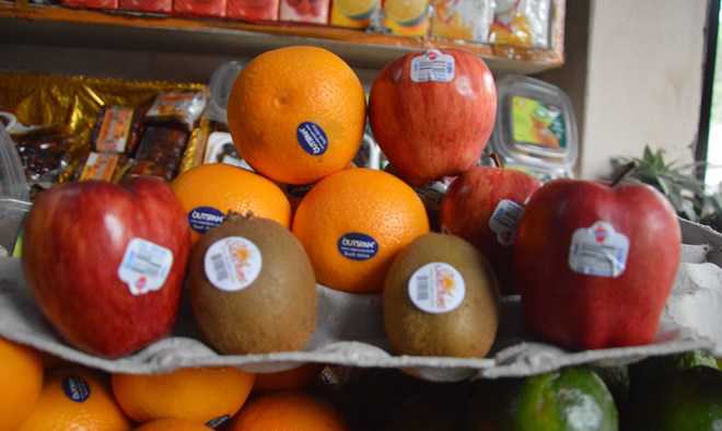 What do the stickers on fruits and vegetables mean?