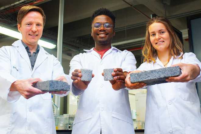 Waste not, South Africa makes world''s first human urine brick