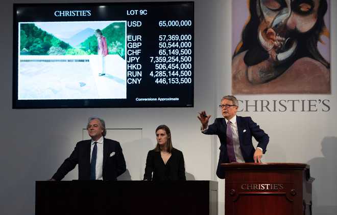 Hockney sells for US$ 90.3mn, smashes living artist record