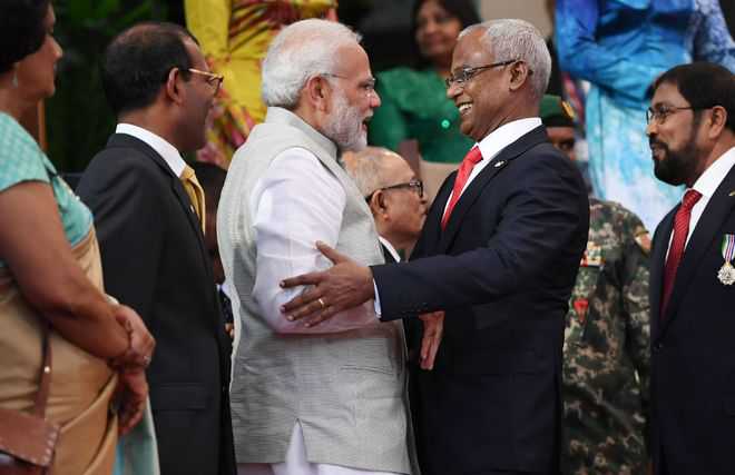 Modi, Solih vow to strengthen ties