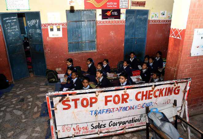 Govt school in Kishangarh grapples with space crunch