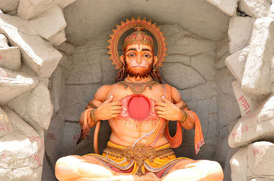 Lord Hanuman and monkey totem