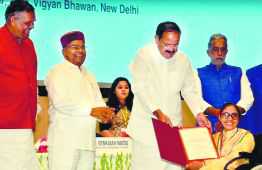 Vice-President honours Nandan for empowering differently abled