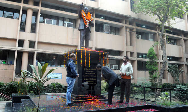 Tributes paid to Dr Ambedkar