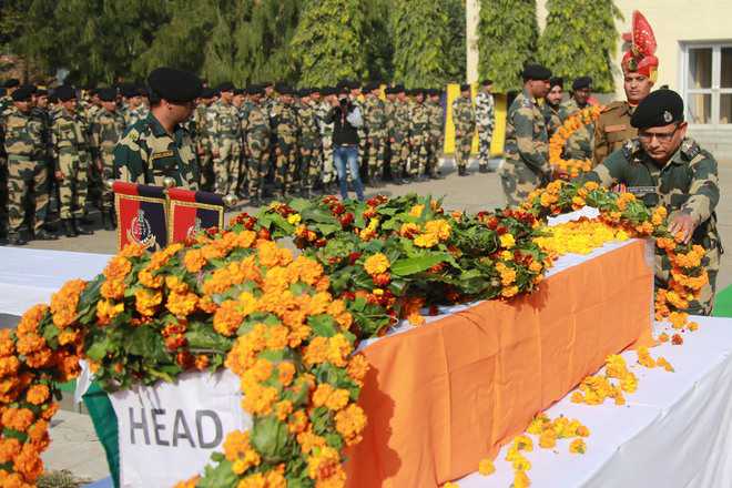 Tributes paid to slain soldier, BSF man