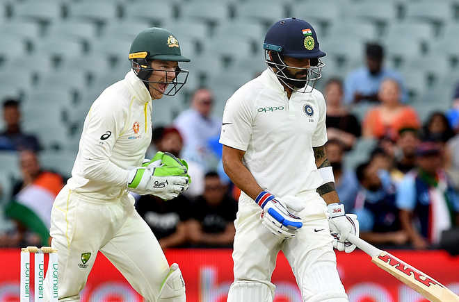 India stay firmly ahead in Adelaide Test despite Kohli’s late dismissal