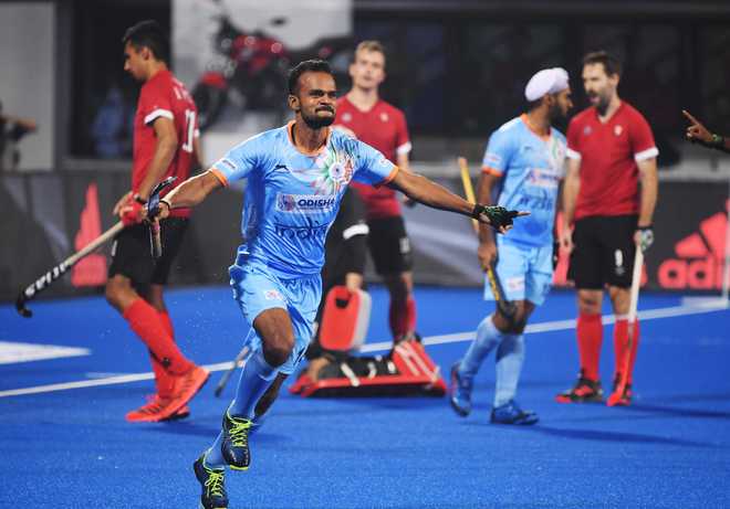 India maul Canada 5-1 to book quarterfinal berth in hockey World Cup