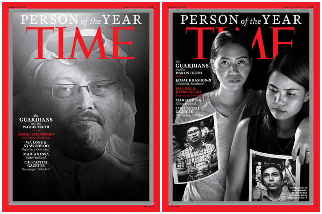 Khashoggi, other persecuted journalists named Time ''Person of the Year''