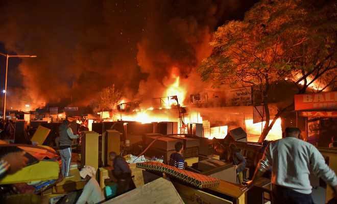 Rs 1-cr furniture, material reduced to ashes